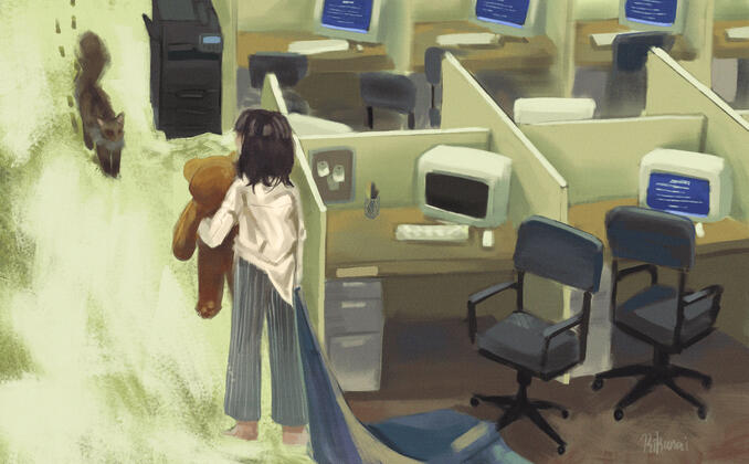 Alex Thorley &quot;Department of Unreality Hub&quot; by Fishish, from SCP Wiki. Licensed under CC-BY-SA 3.0.